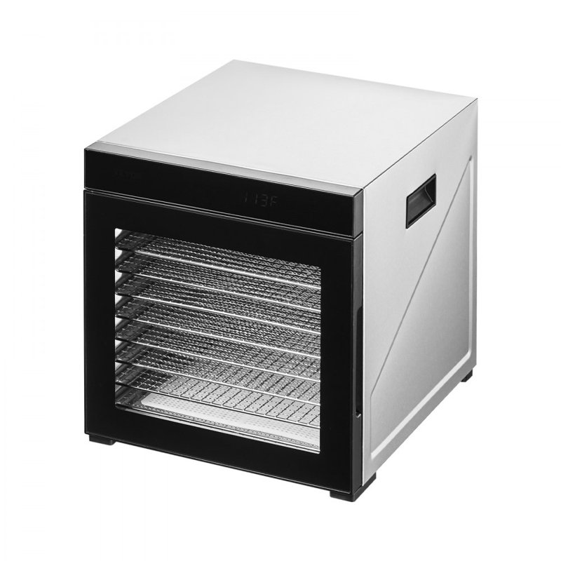 Déshydrateur alimentaire, 10 plateaux en acier inoxydable, séchoir électrique de 1000 W avec température réglable et minuterie de 24 heures, déshydrateur pour viande séchée, viande, fruits, légumes, herbes, friandises pour chiens