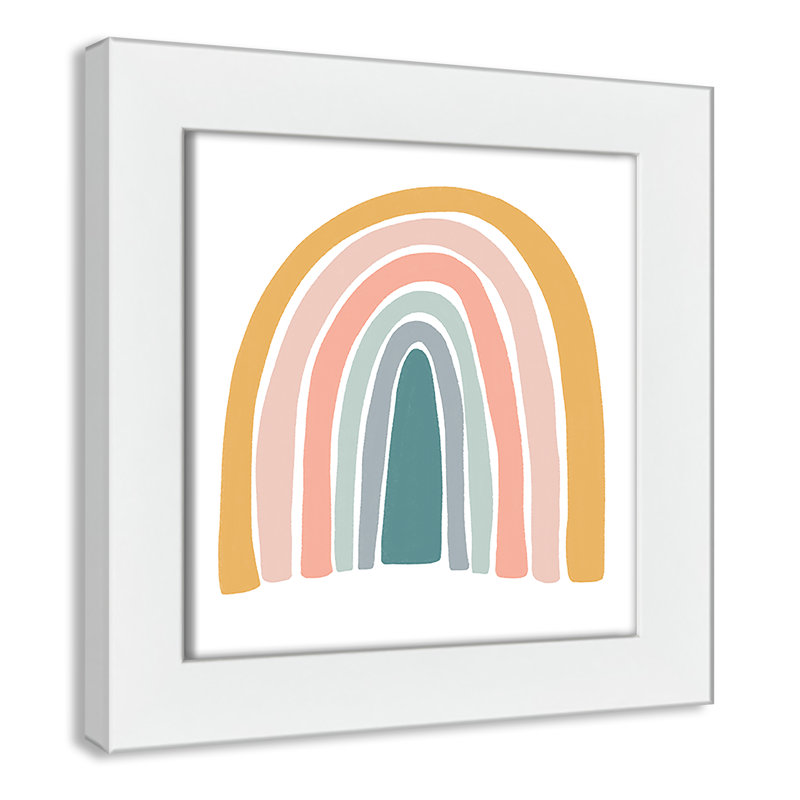 Décoration murale pour enfants, H 8 po x l 8 po x P 0,63 po, Cadre blanc