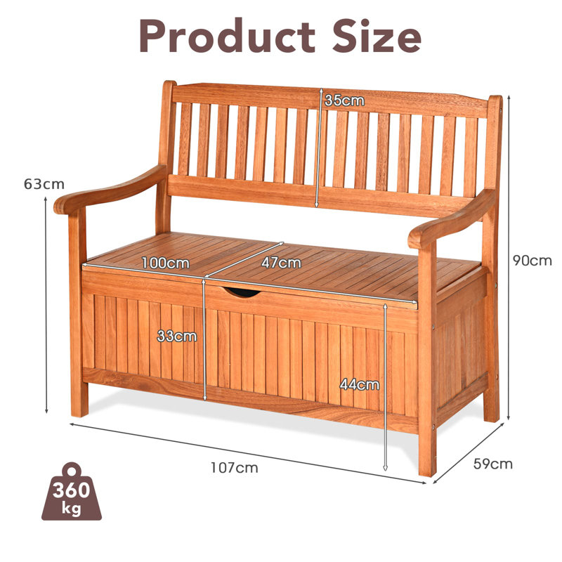Wooden Storage Bench