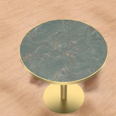 Modern Dining Tables with Faux Marble, Sintered Stone 32 inch