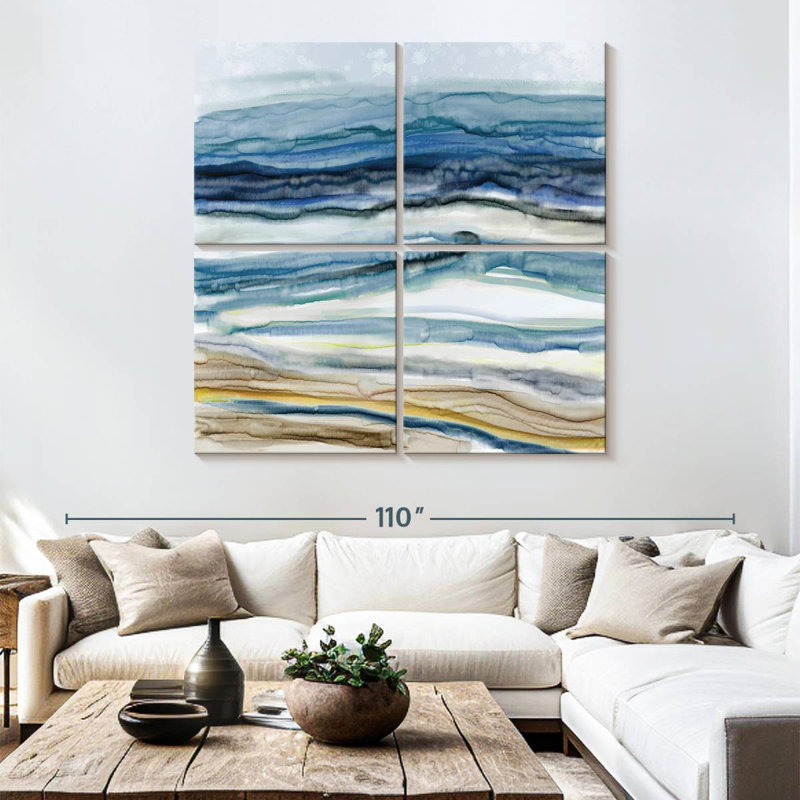 Ocean's Movement, 74" H x 74" W