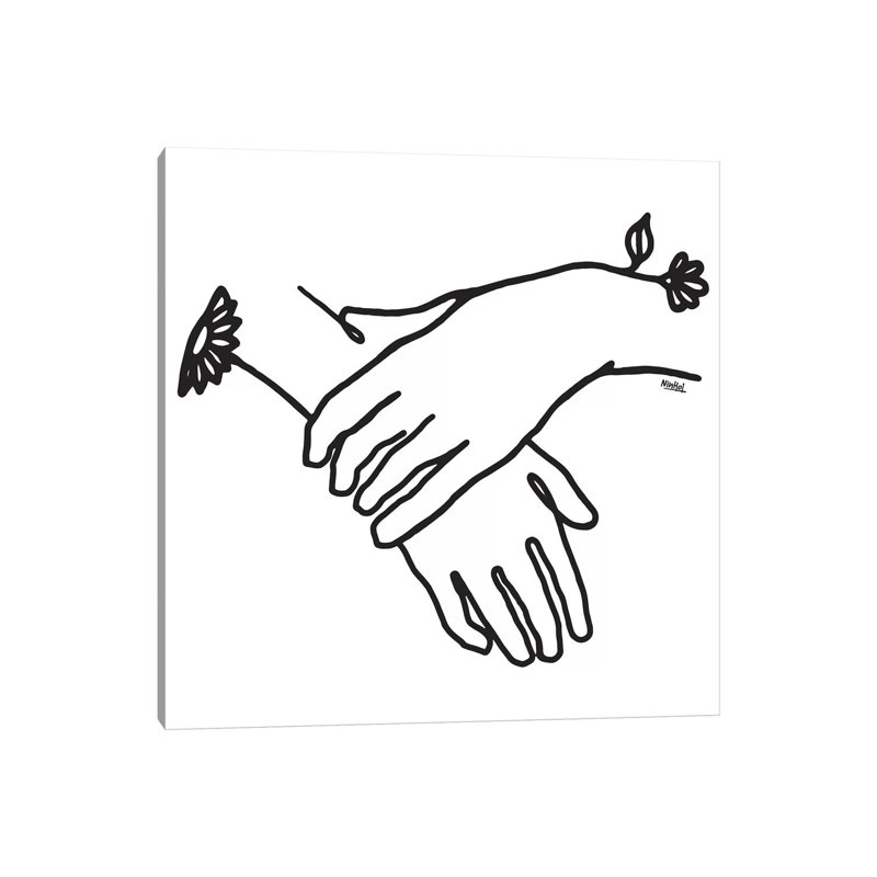 It Is In Our Hands by Ninhol - Wrapped Canvas Print, 30.48 cm H x 30.48 cm W