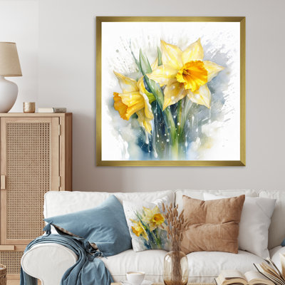 «Yellow Yellow Daffodils Natures Impression I» sur toile