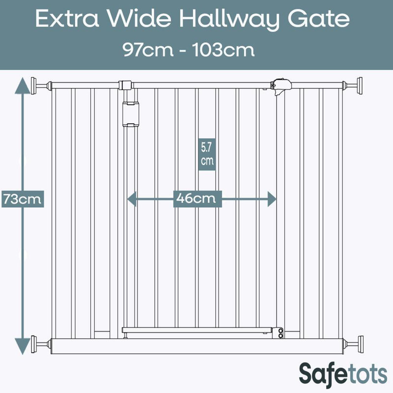 Aubreir Safety Gate, Black