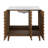 Cascade 36 in. Brown oak Bathroom Vanity With White, 3-Hole Ceramic Sink Top-100841269-100841266