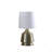 14-Inch Ellis Antique Brass Metal Table Lamp