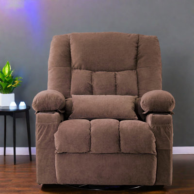 Ergonomic Swivel Recliners, Metal Frame Modern Lounge For Home