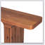 Élégante table d'entrée en placage d'acacia, parfaite pour la présentation et le rangement dans les entrées, les couloirs et les salons-651180790