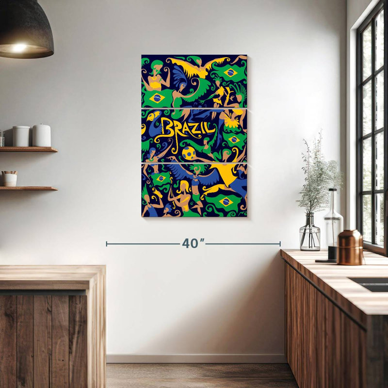 Mardi gras brésilien Nicci, H 38 po x l 24 po