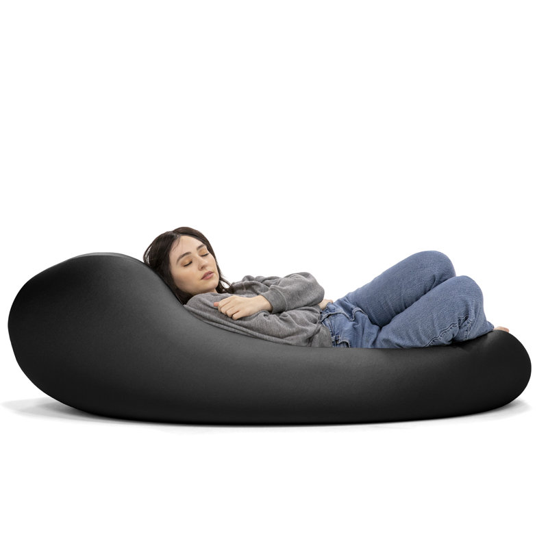 Fauteuil à billes et chaise longue Nimbus Spandex, Noir