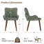 Chaises de salle à manger rembourrées avec pieds en bois massif Annelli-926155970-956080227