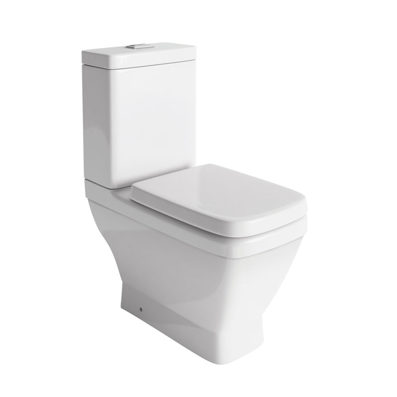 White Stone LPF Elongated Floor Mounted Kit (Seat Included)