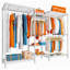 Portant 77 po, rangement réglable pour vêtements en métal-91146872