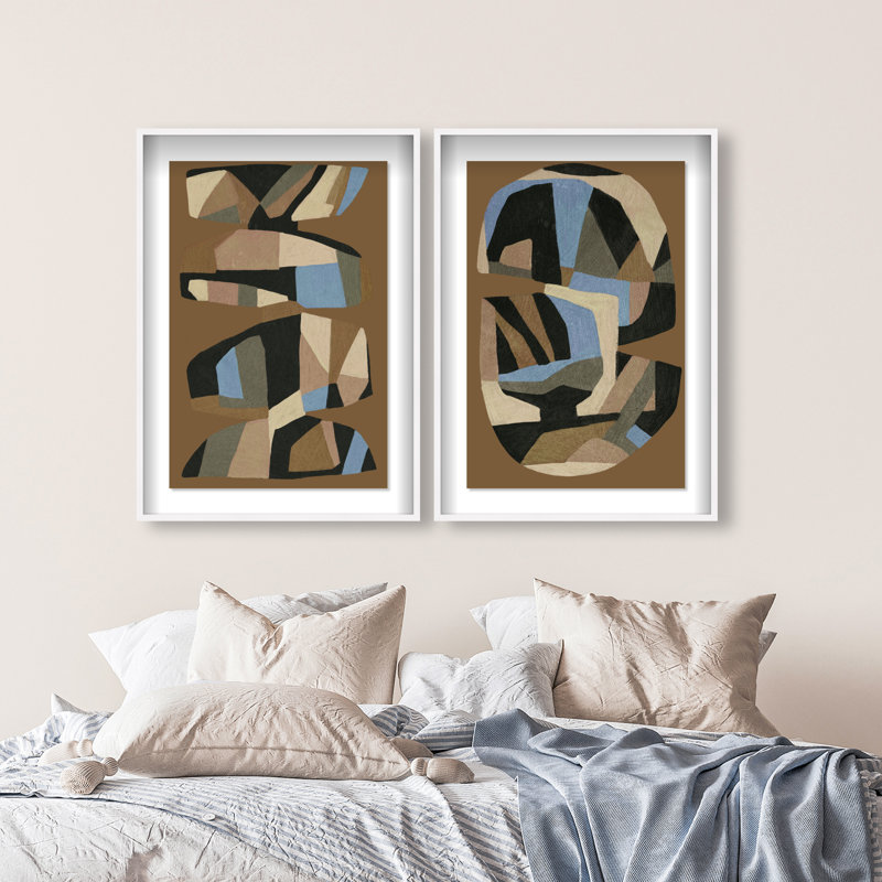Artisan Potery Set Set by Oliver Gal, 31.5"H x 46.5"W, White Shadowbox