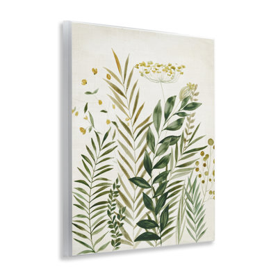  "Palm Leaves & Herbs", art mural sur bois par Hannah Dawson