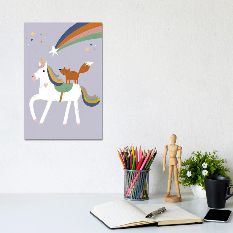 Baby Animal Menagerie IV by Nina Seven - Wrapped Canvas Painting, 20.32 cm H x 30.48 cm W