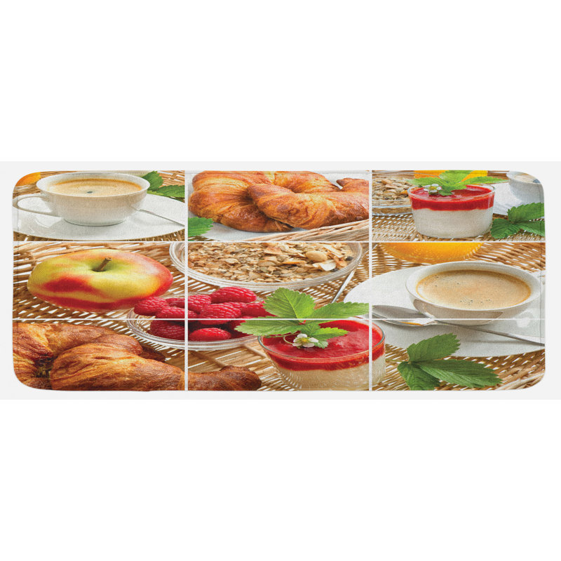 Tapis de cuisine café