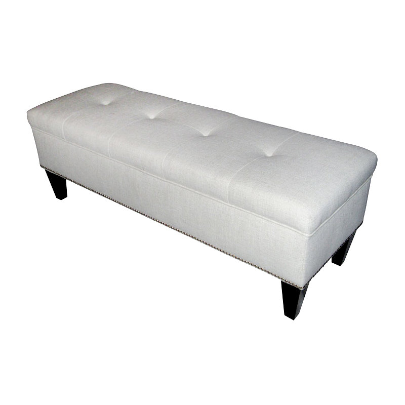 Prins Cotton Upholstered Storage Bench