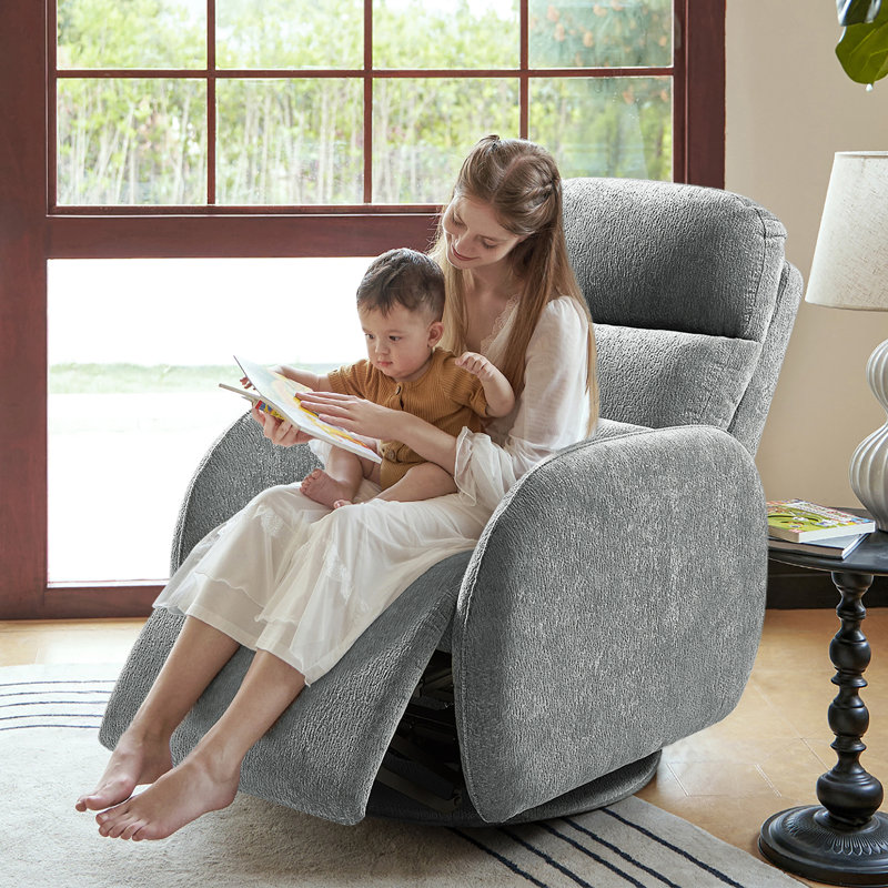 Fauteuil inclinable pivotant Abelie, Gris