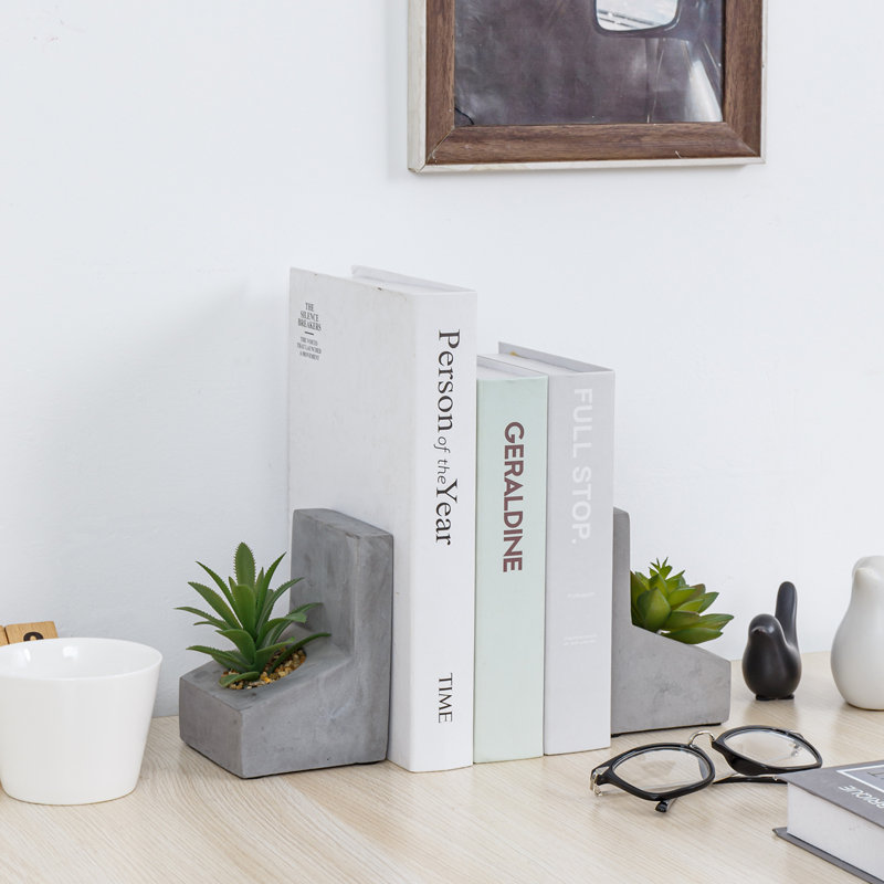 Concrete / Cement Non-Skid Bookends