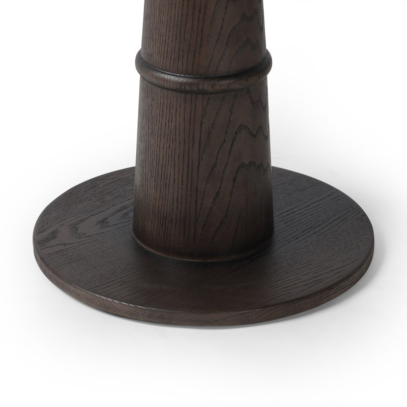Goetz Bar Table-Brown Oak-Bar, Brown Oak Veneer, 36.5" H x 32" L x 32" W