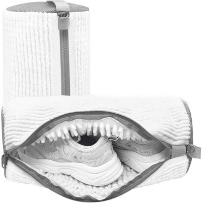 7 Pack Shoe & Laundry Washing Bag Set 3D Mesh Self-Locking Zipper Multi-Functional Travel Storage Bags