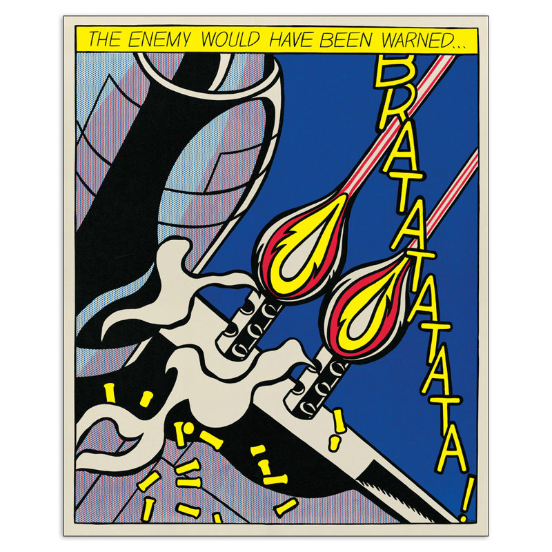 Roy Lichtenstein - No Frame Print on Wood