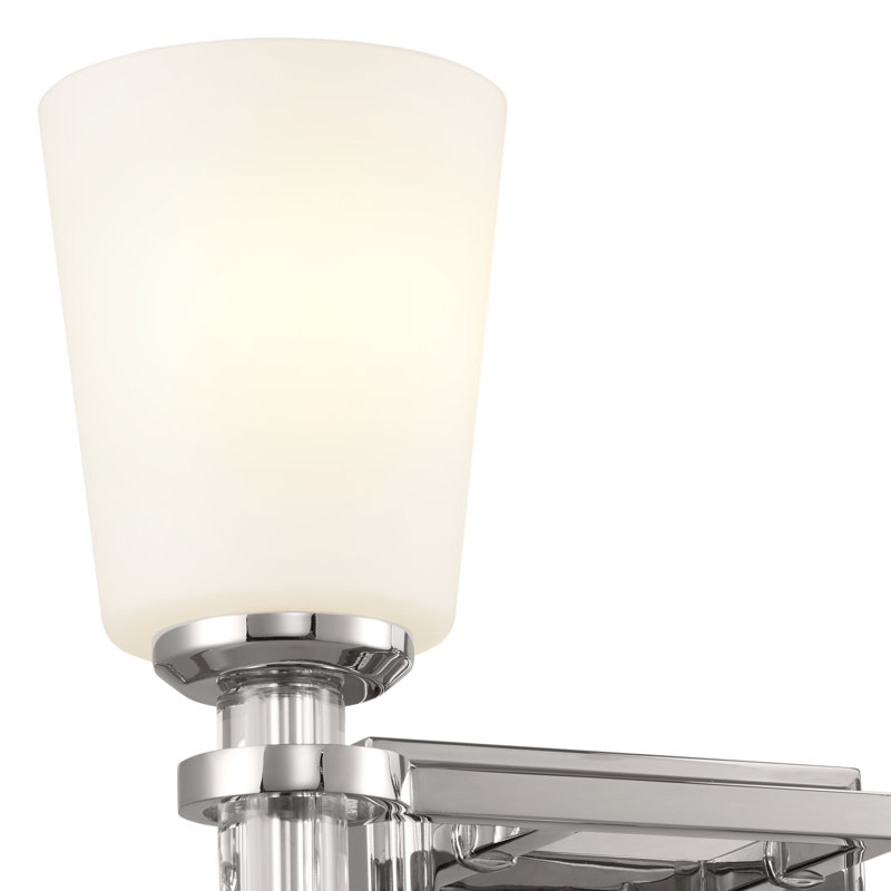 Luminaire de salle de bain, Nickel poli, 2