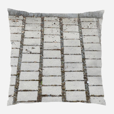 Geometric Microsuede Reversible Throw Pillow