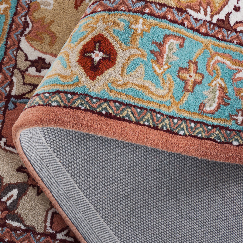 Omere Hand Tufted Wool Pile Oriental Rug, Rectangle 5' x 8'