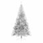  Sapin de Noël artificiel illuminé argenté 82,7 po PET-1758495655