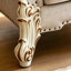 Fauteuil d'appoint blanc ivoire