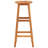 vidaXL Bar Stools, Set of 6, Solid Acacia Wood, Rustic Farmhouse Style, Counter Height Chairs for Kitchen Island, Indoor Outdoor Use, 13.4x13.4x29.9 Inch