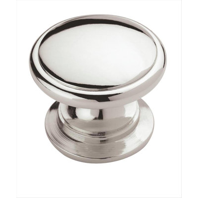 Ravino 1-1/4 inch (32mm) Diameter Polished Chrome Cabinet Knob