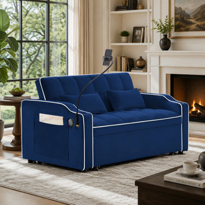 53.02 " Velvet Sectional