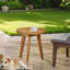 Table d'appoint ronde en bois d'acacia teinté-1681736654-1681736653