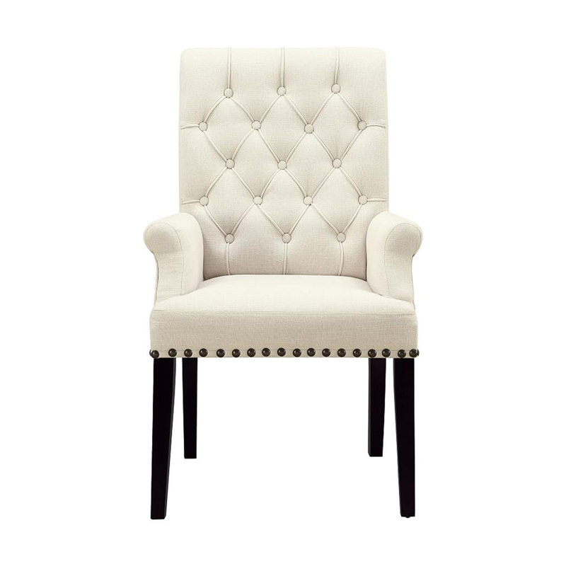 Fauteuil rembourré en tissu