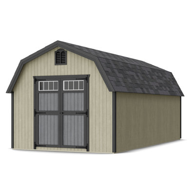 Colonial Greenfield Barn Outdoor Wood Storage Shed