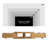 Mid-Century Modern Extendable WOOD TV Stand with Stainless Steel Base, 63.4"-94.5" Adjustable Media Console Fits Up to 100 Inch TV for Living Room-608710320