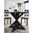 Cross-Buck Base Dining Table In Black-2115569284-2131415738