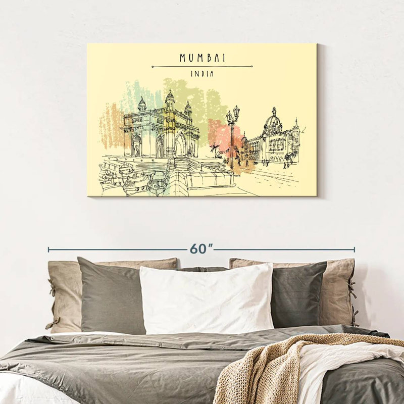 Nicci Mumbai, 30" H x 45" W