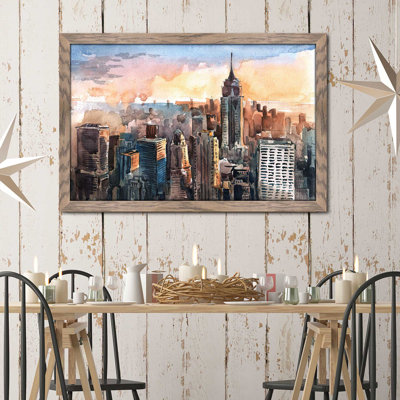 «New York State of Mind», reproduction encadrée
