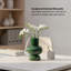 Vase en céramique vert à double ampoule réactive 8 "Arlo-605254313-605254315