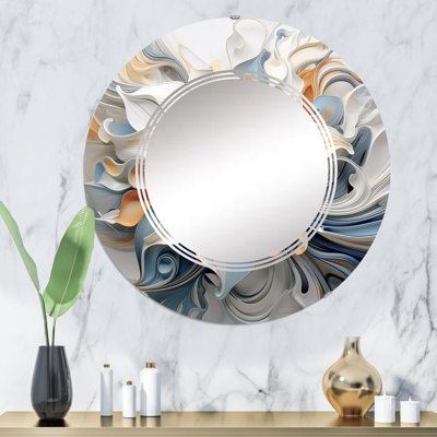 Wilm - Floral Wall Mirror Round