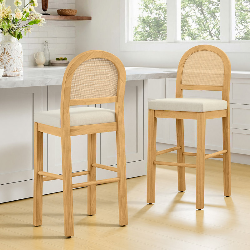 Tabouret de comptoir 26 po H, Noyer, 2, Counter Stool (26.2" Seat Height)