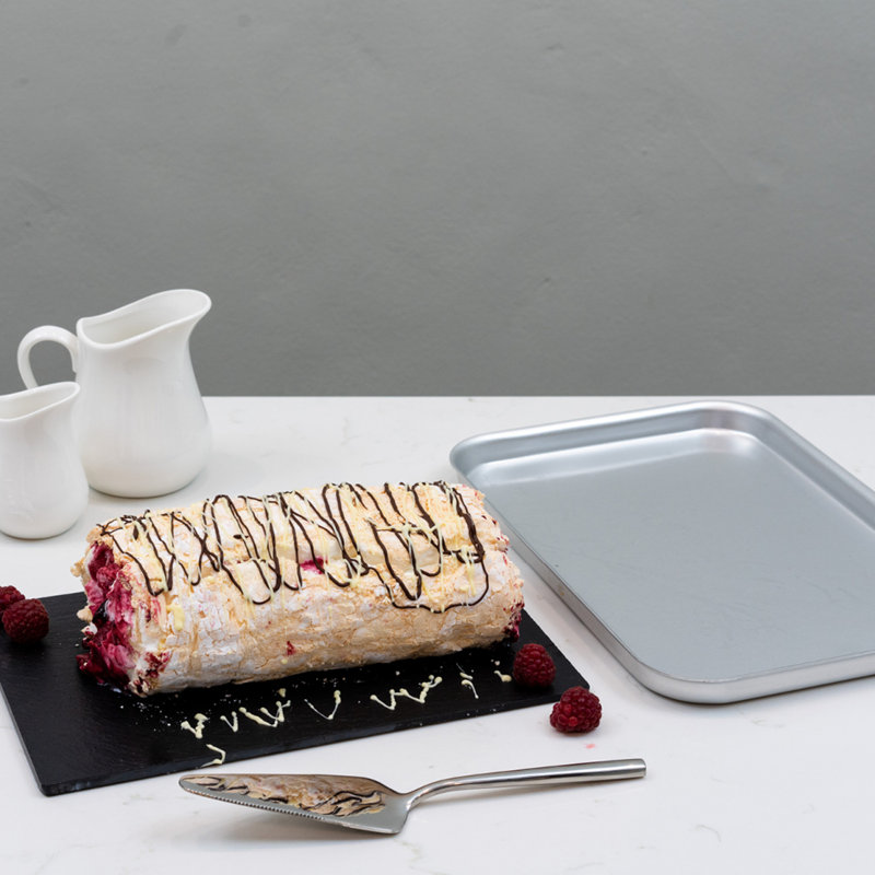 Samuel Groves Mermaid silver anodised baking tray, 30.48 cm