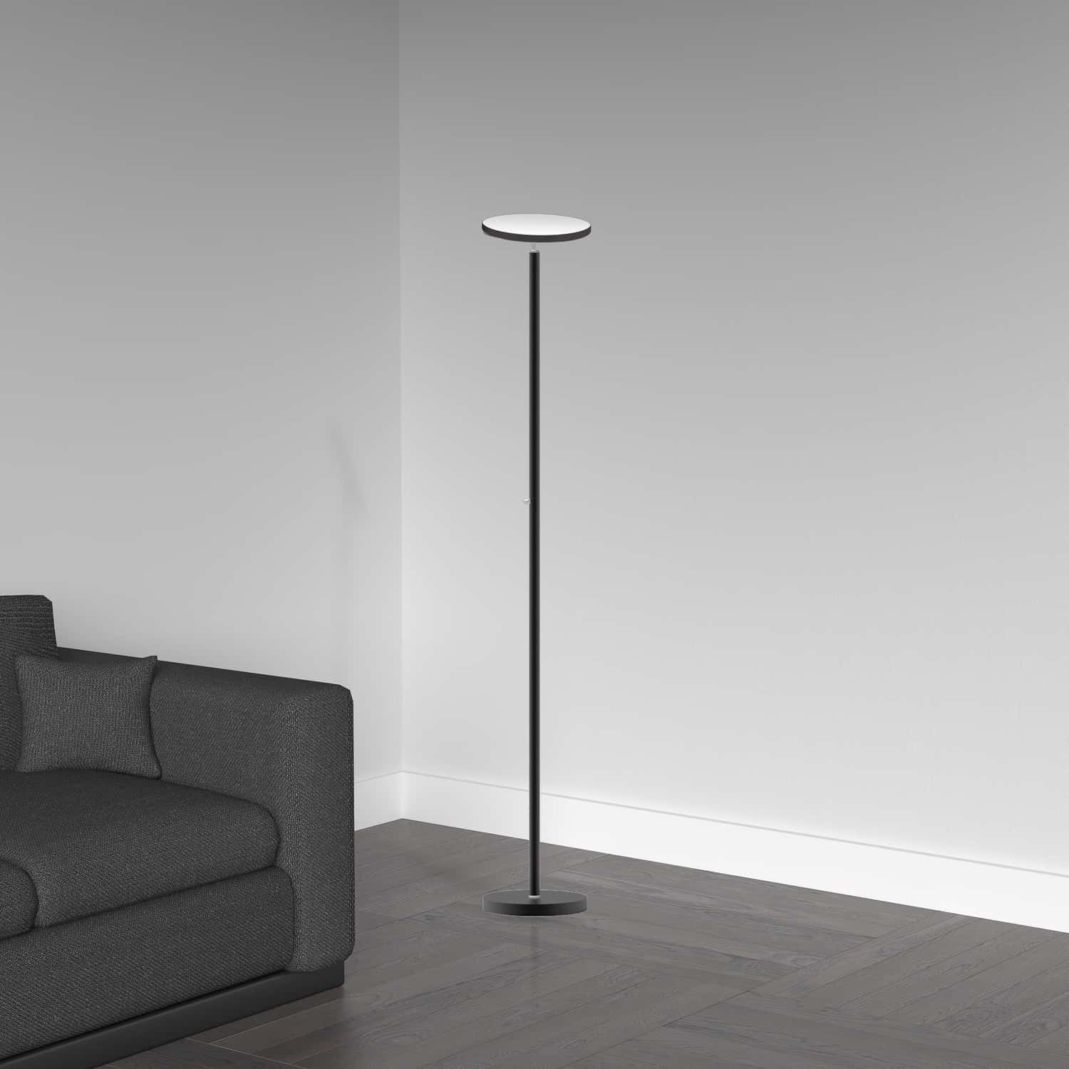 Orren Ellis Voleta 70 LED Torchiere Floor Lamp With Remote Control &  Reviews