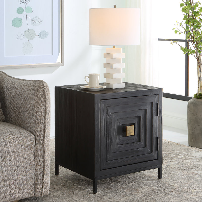 Delia Solid Wood End Table