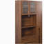 Armoire de cuisine de 70,87 po de hauteur avec tablette de rangement coulissante multifonctionnelle à plusieurs niveaux, tablette latérale à 4 niveaux, 2 tiroirs et porte vitrée, armoire de rangement autoportante