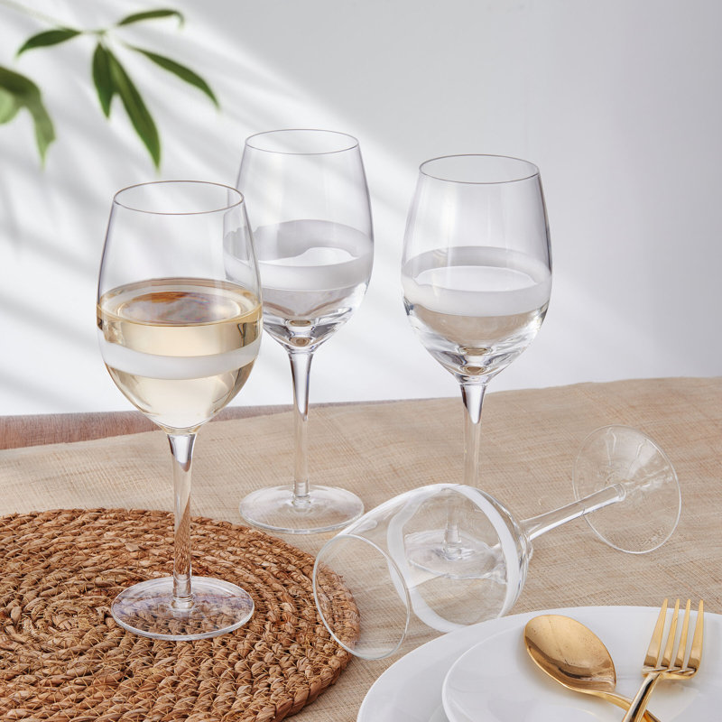 Fitz and Floyd Organic Band 14.5 oz. White Wine Glass